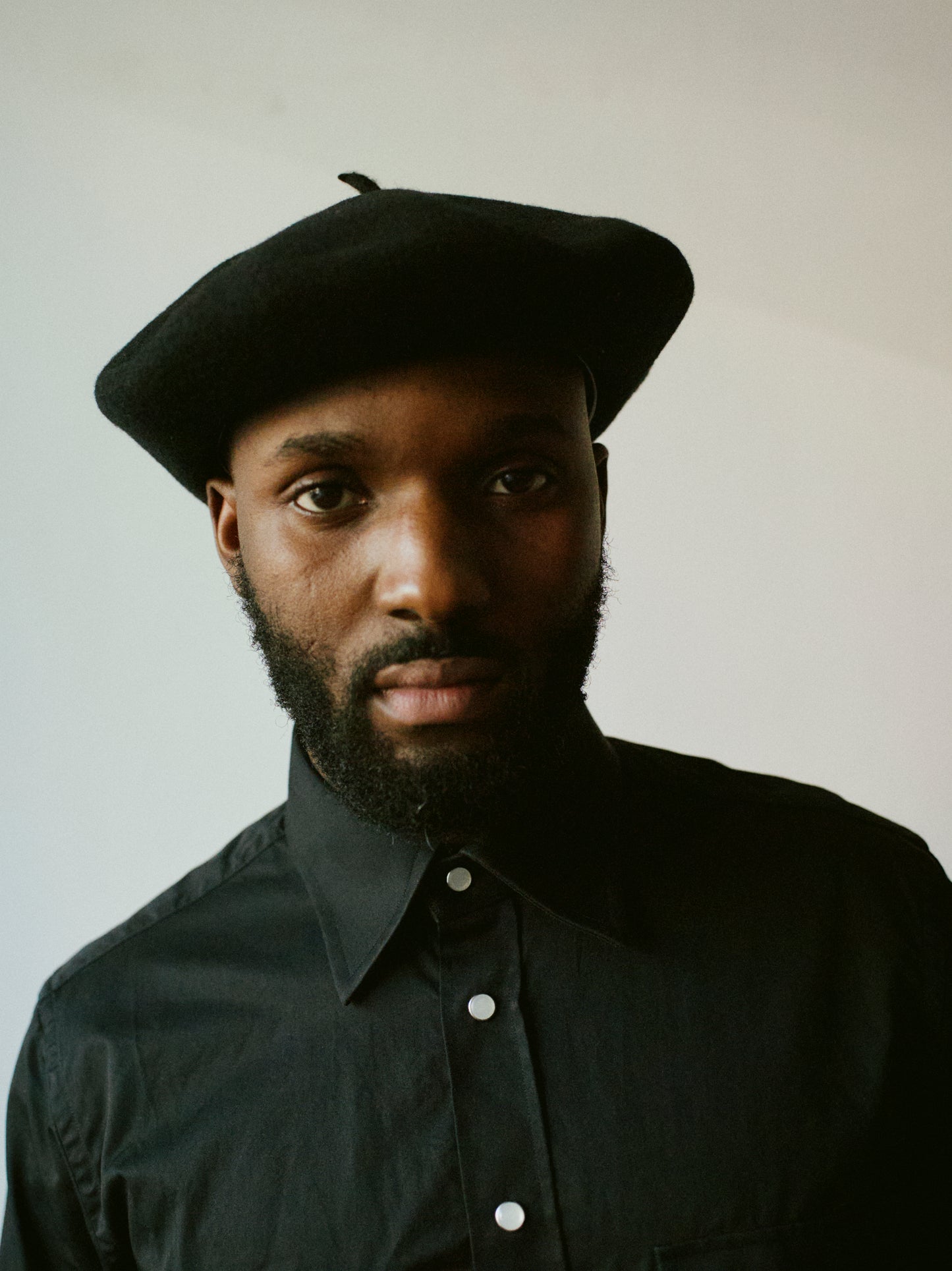 cotton western shirt black