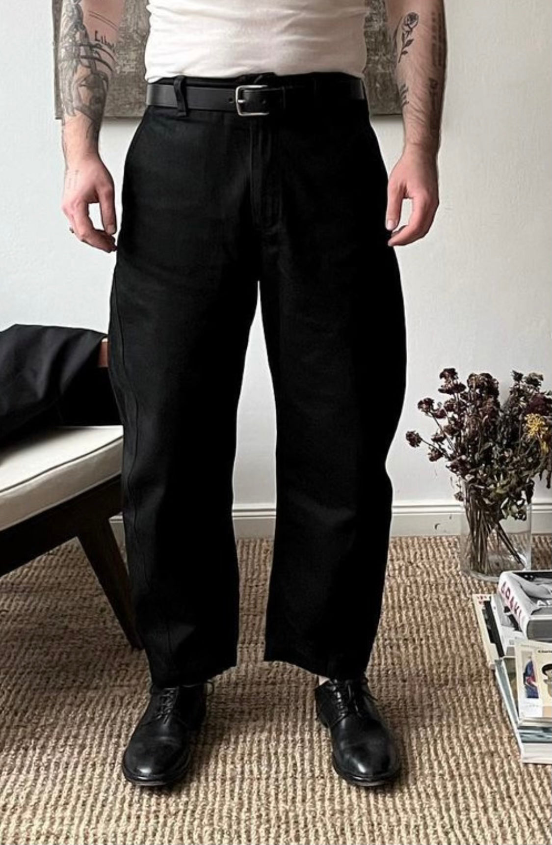 four pocket wide pants