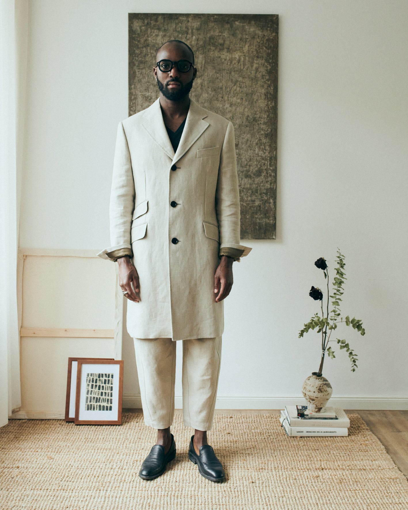 linen coat (made to order)