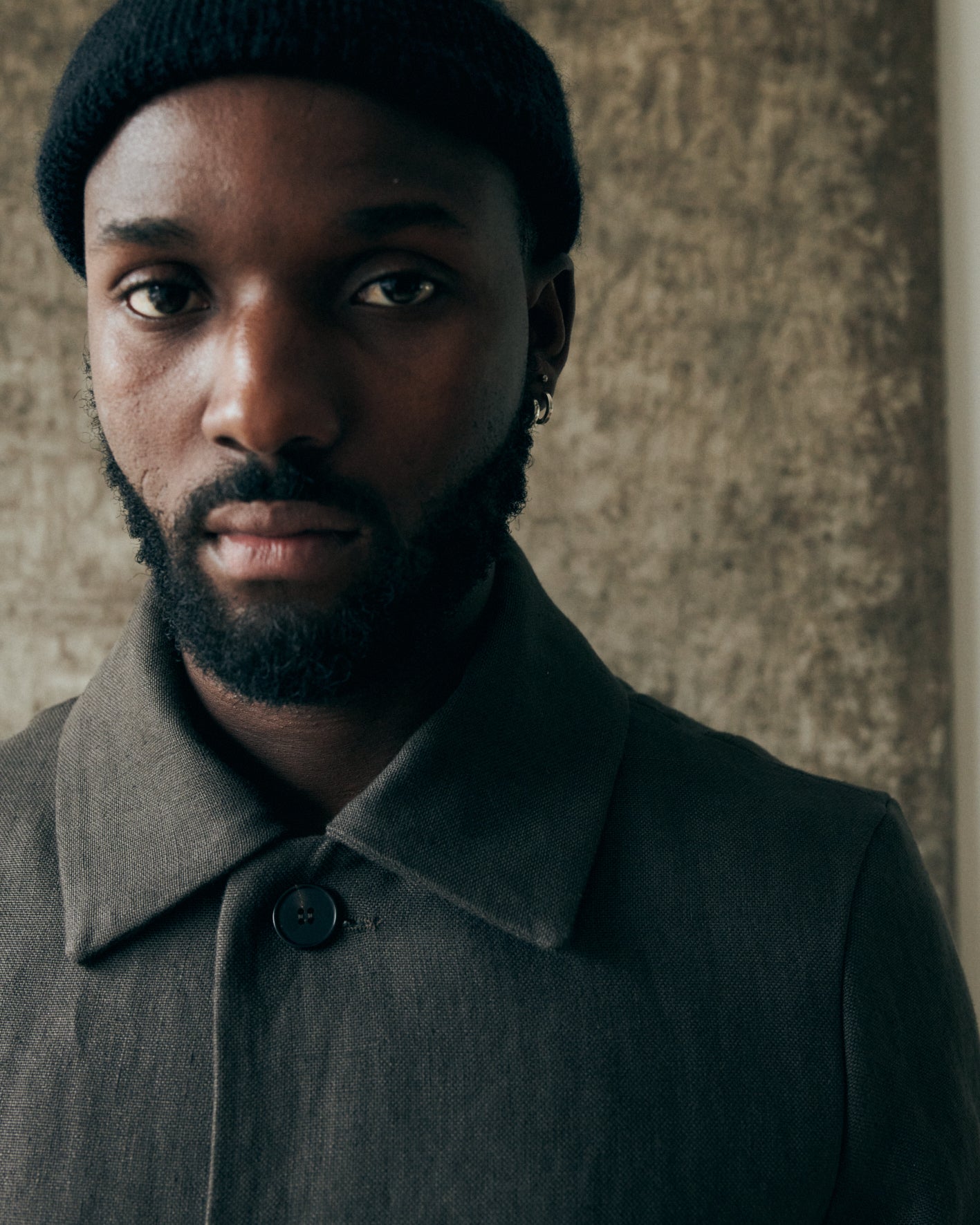 b. linen blouson