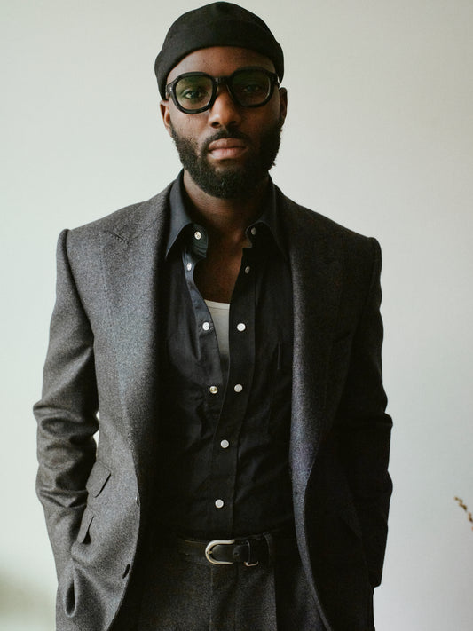 cotton western shirt black