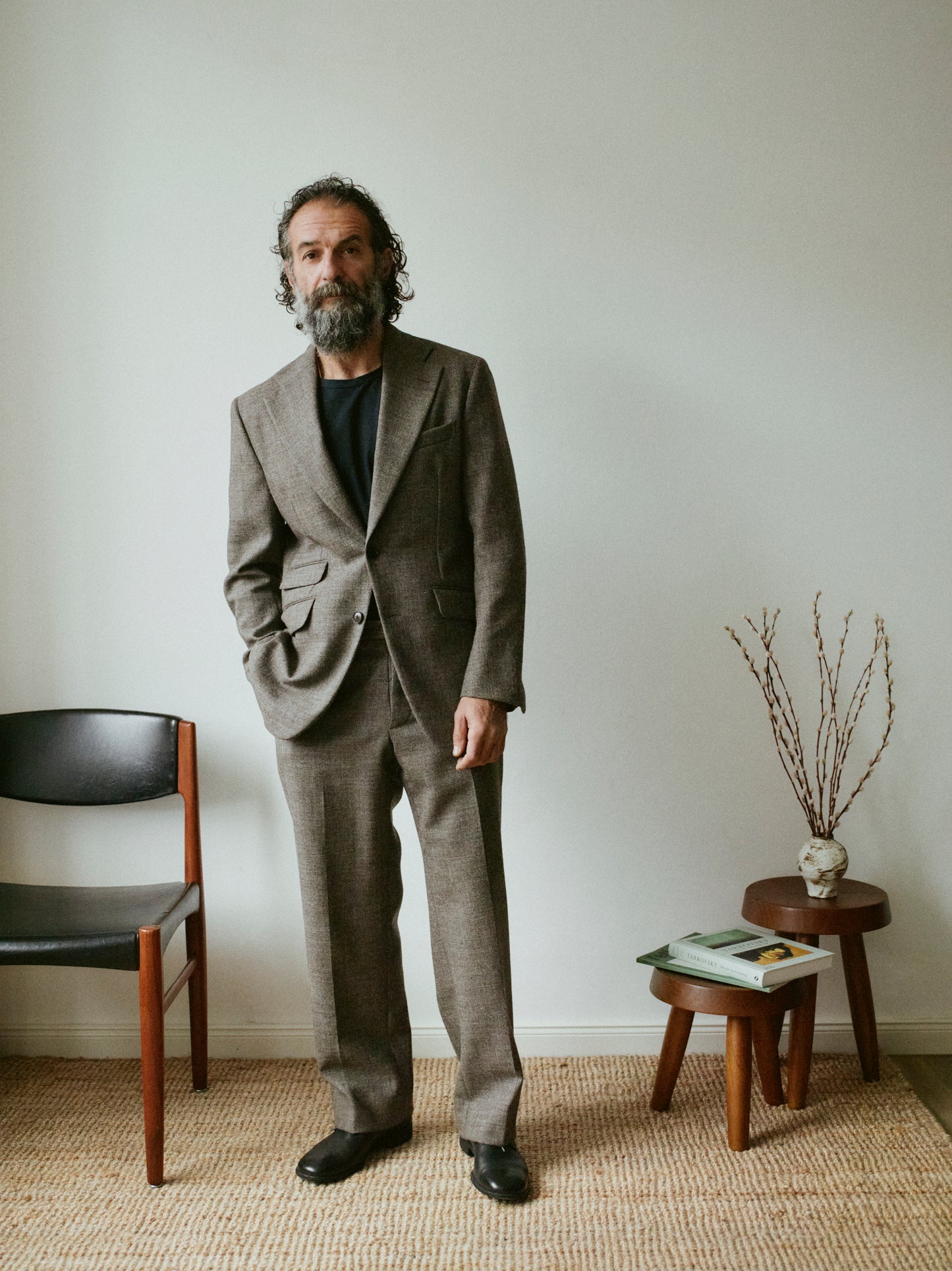 undyed british wool suit (made to order)