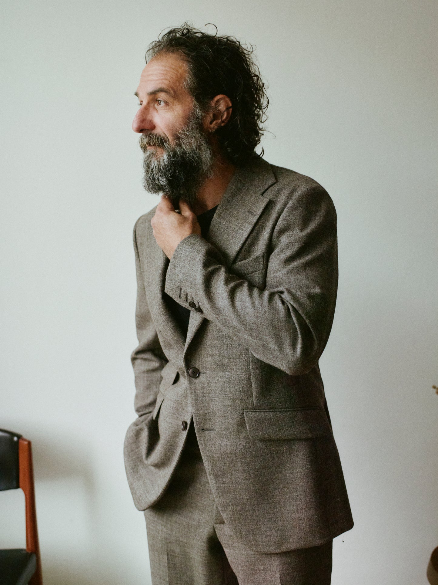 undyed british wool suit (made to order)