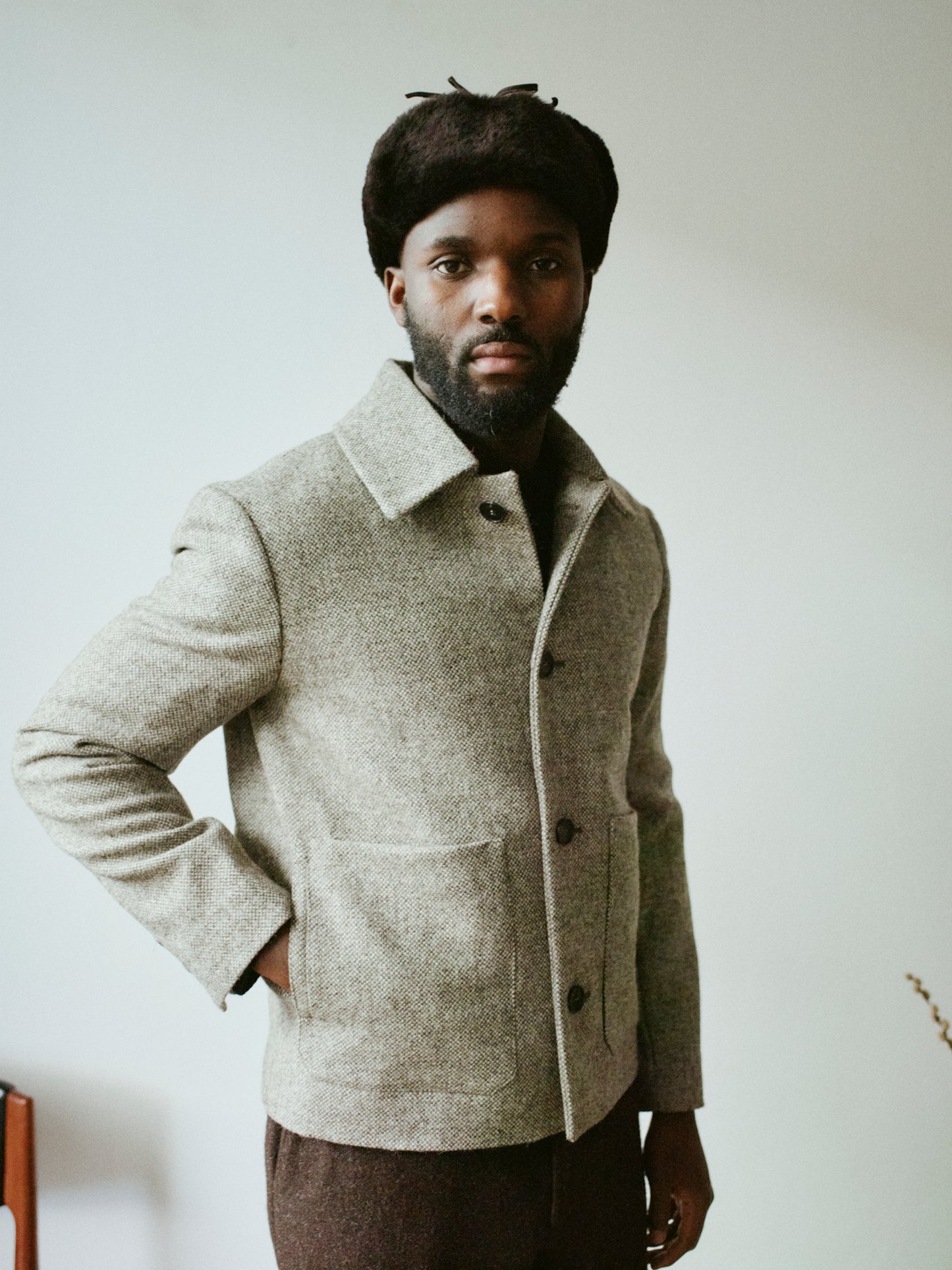 blouson undyed  british wool