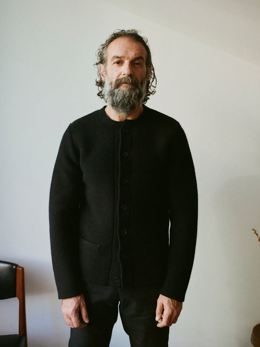 knitted merino jacket