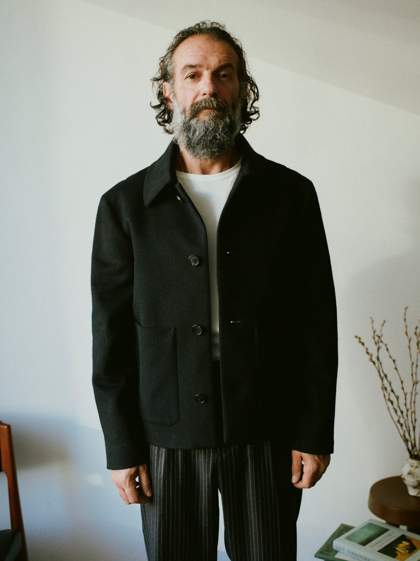 merino and alpaka loden blouson