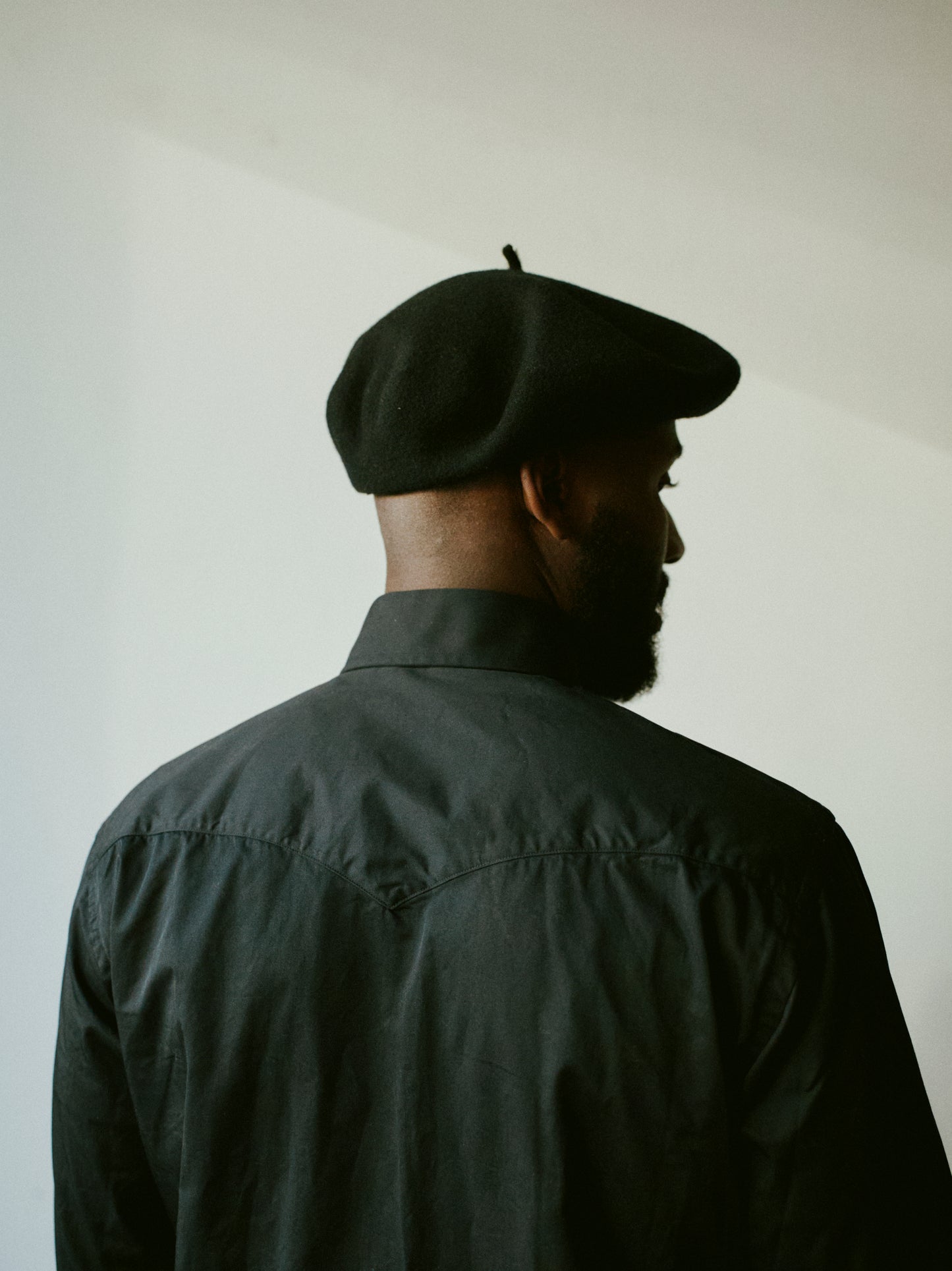 cotton western shirt black