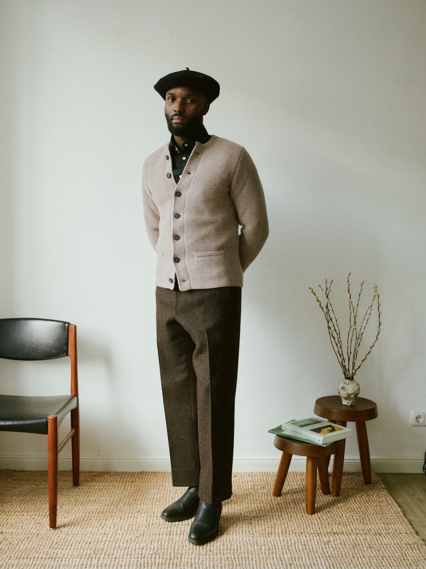 knitted merino jacket