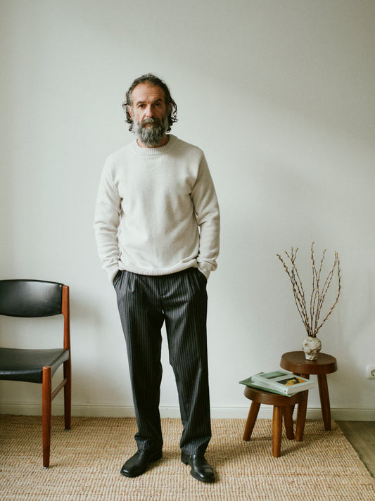 merino pullover natural