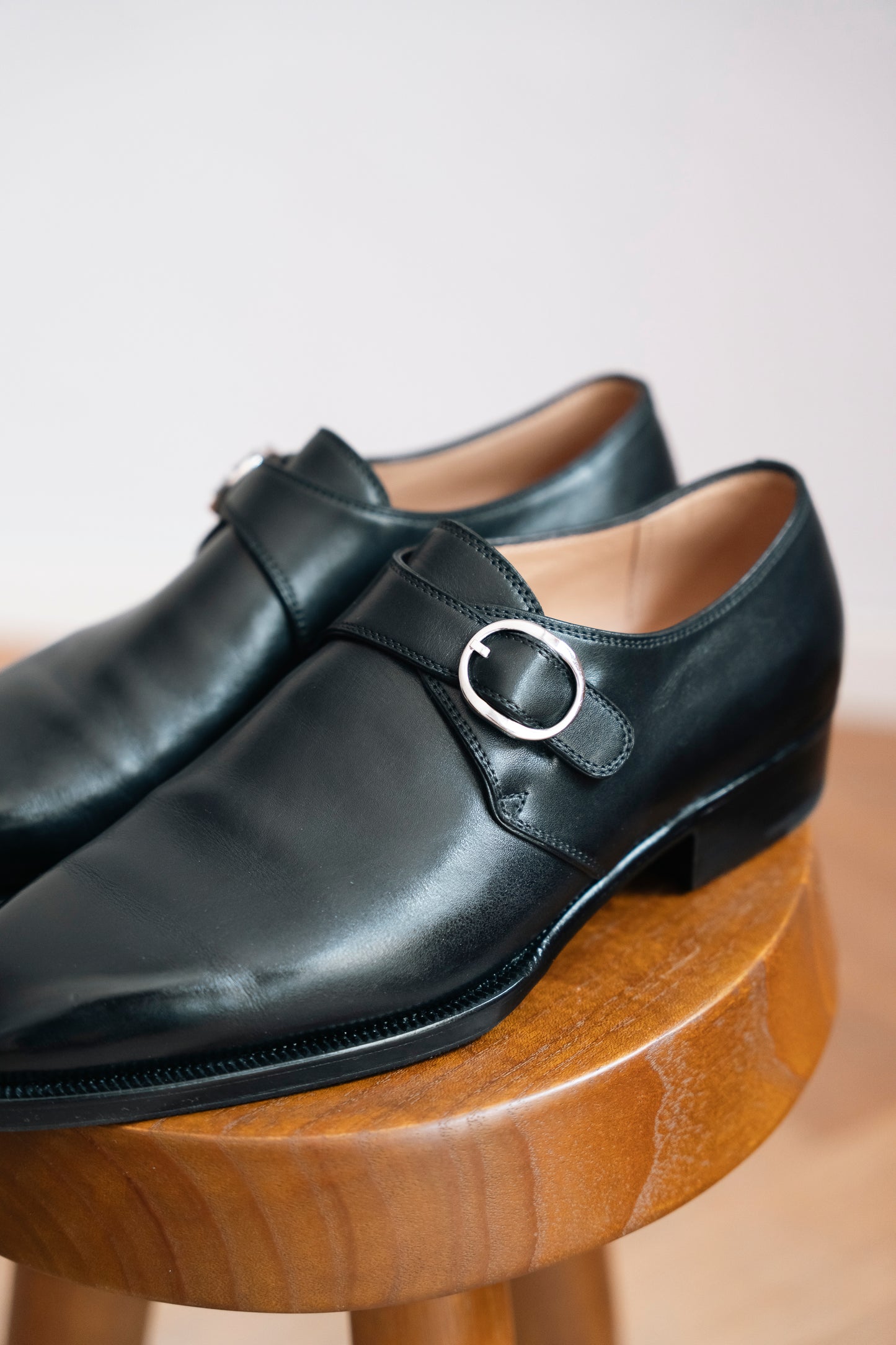 calf's leather single monk shoes (made to order)