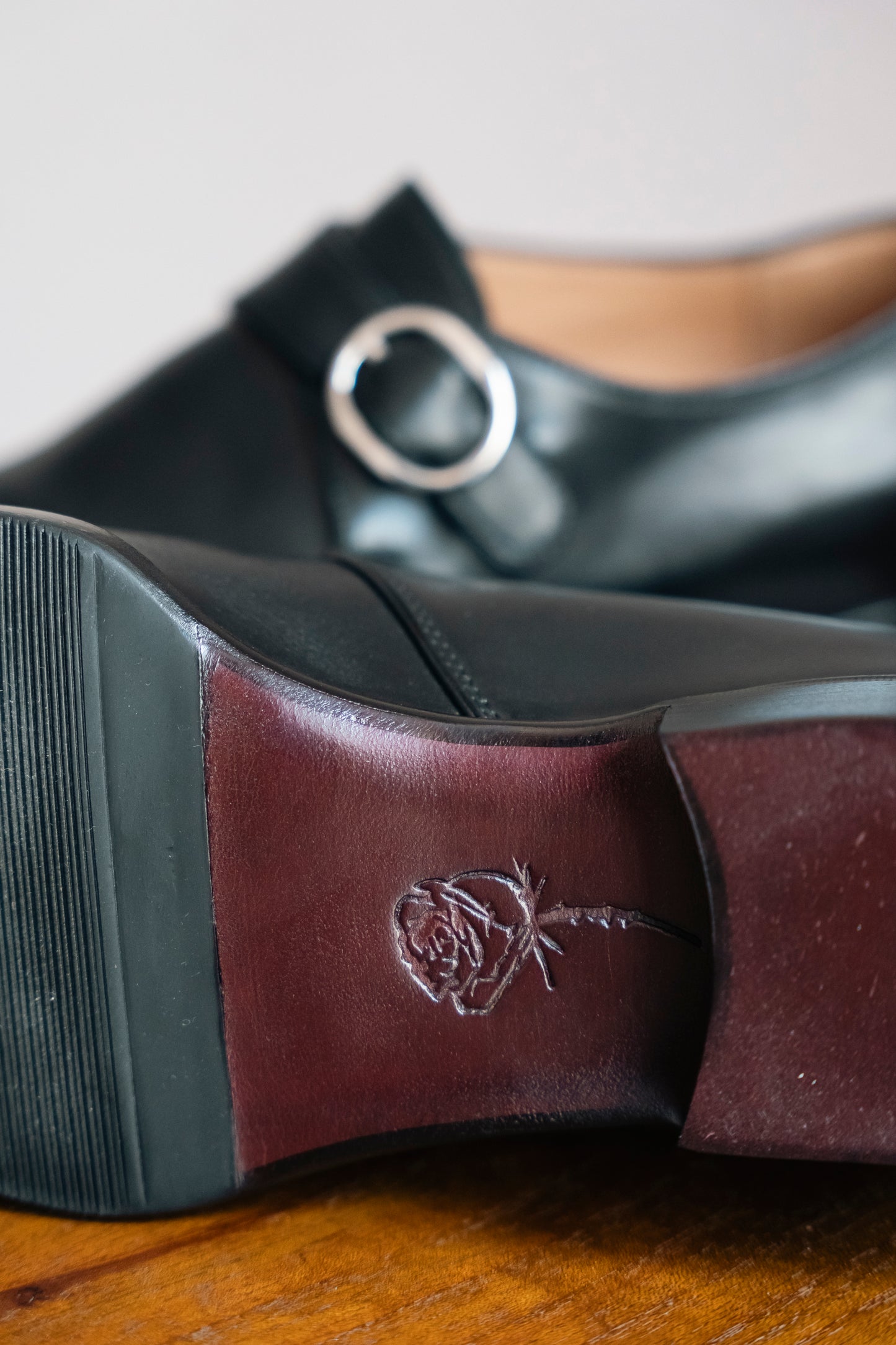 calf's leather single monk shoes (made to order)