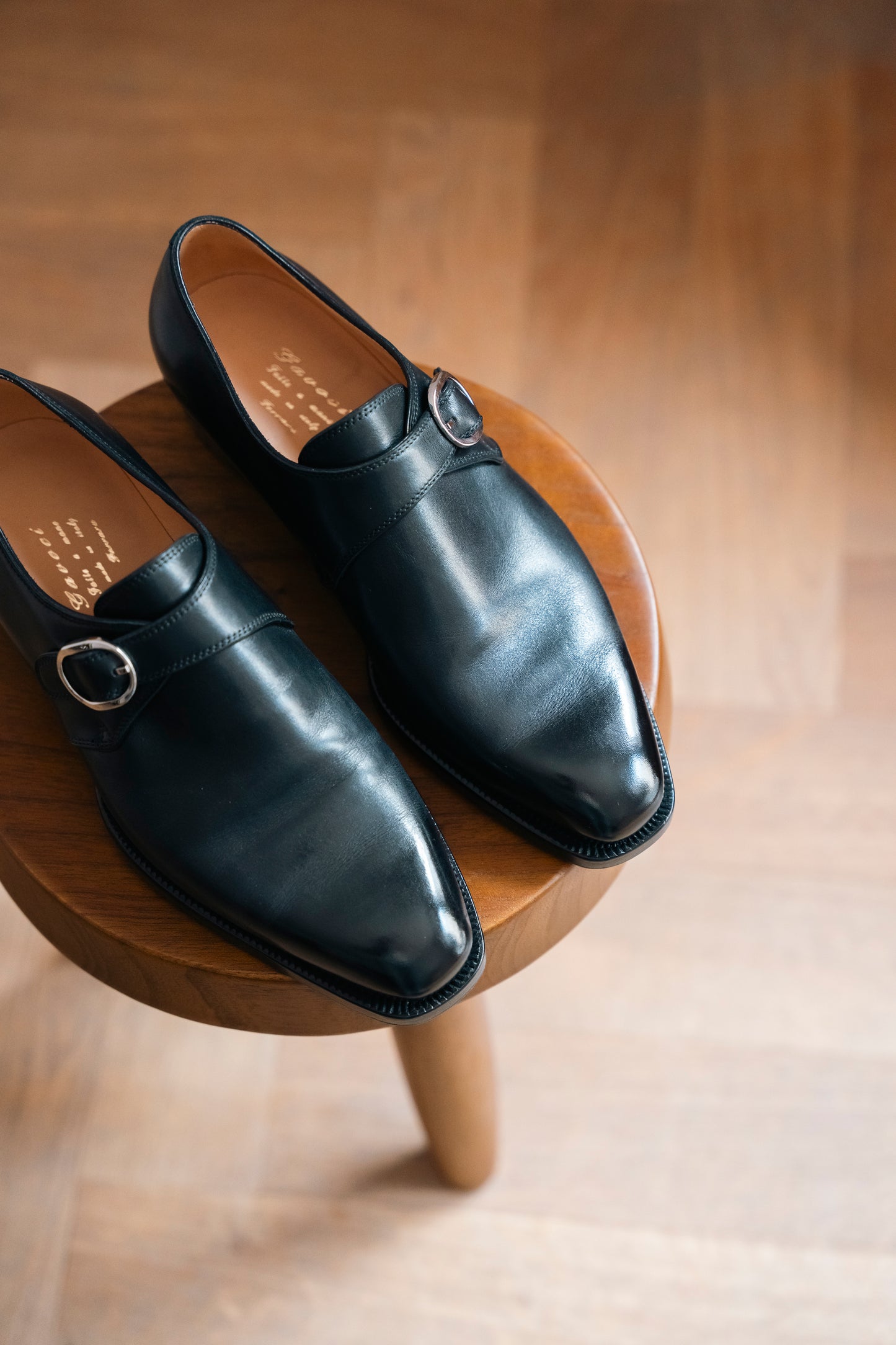 calf's leather single monk shoes (made to order)