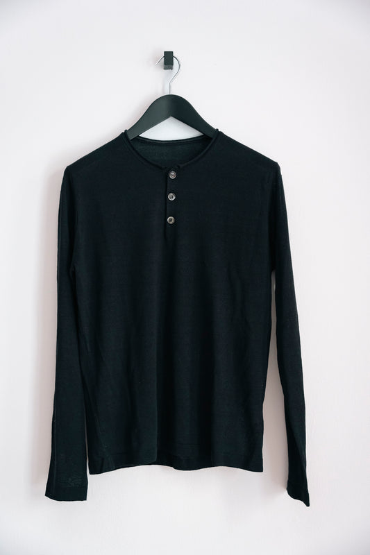 linen, silk and cotton henley