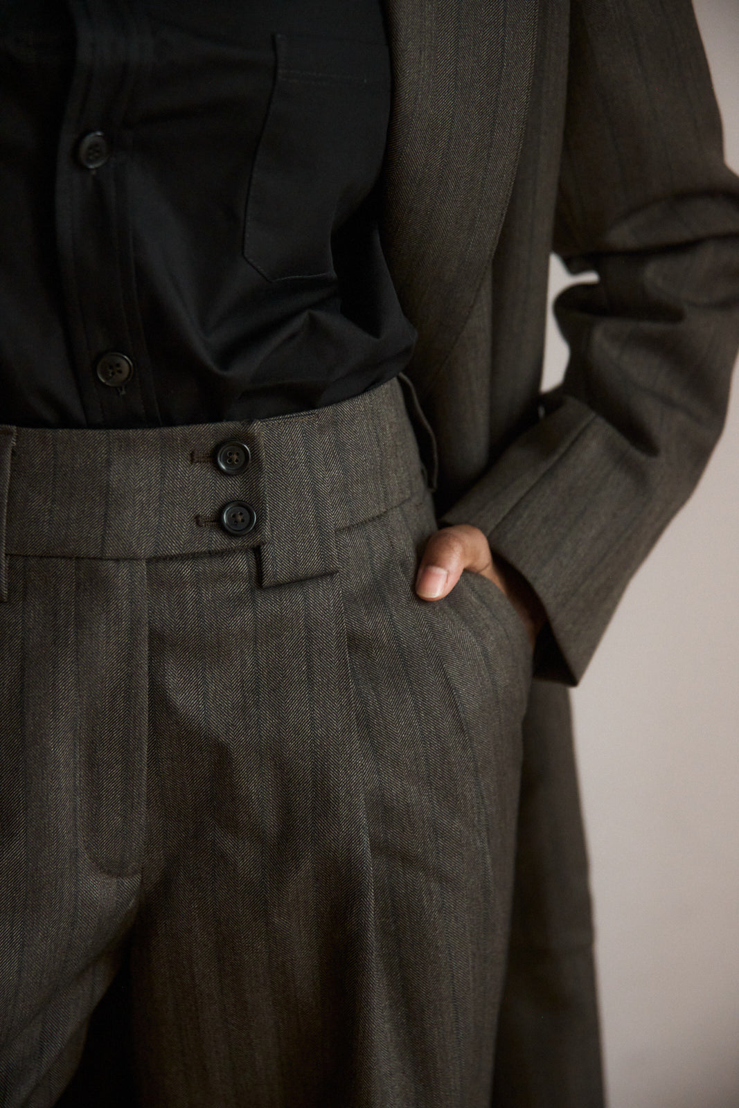 a. striped suit (made to order)