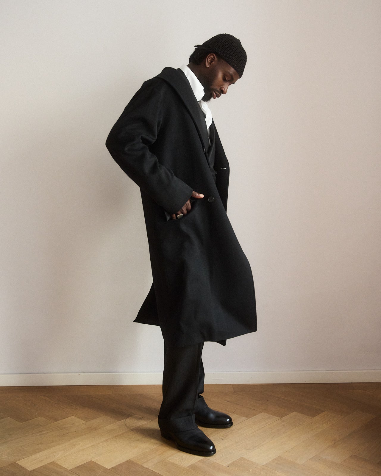 a. alpaka and merino sander coat