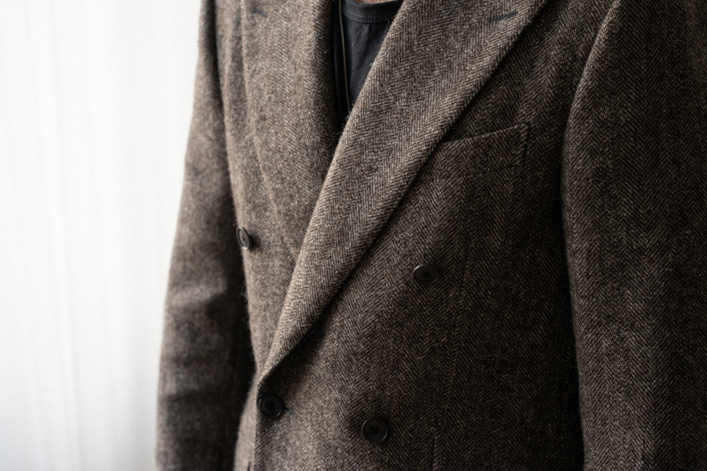 c. undyed tweed blazer