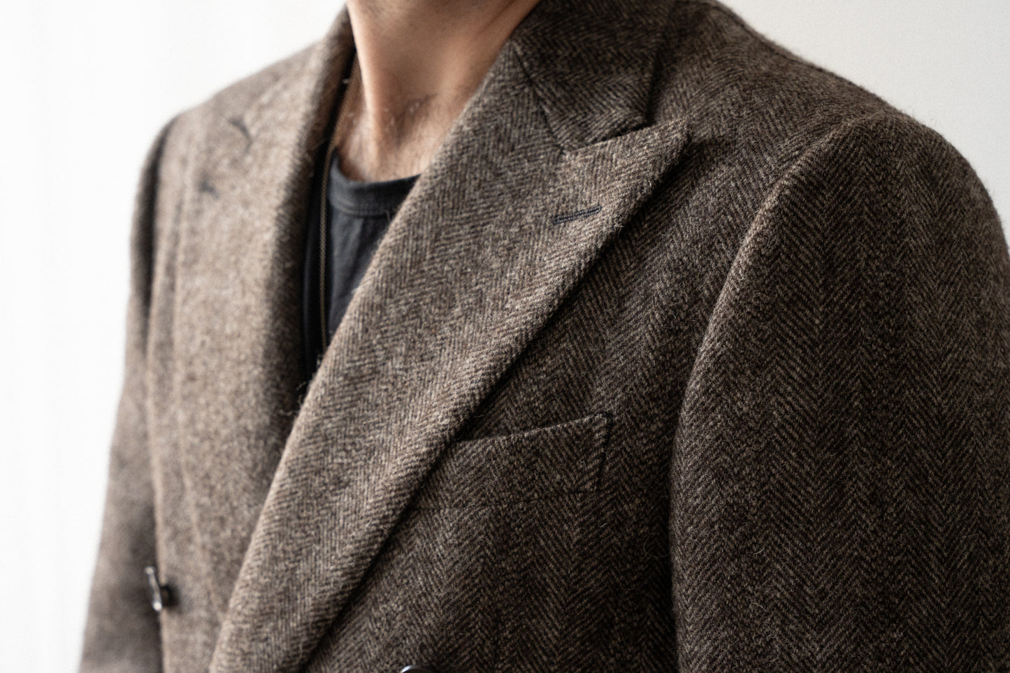 c. undyed tweed blazer