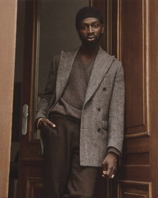 c. undyed tweed blazer (made to order)